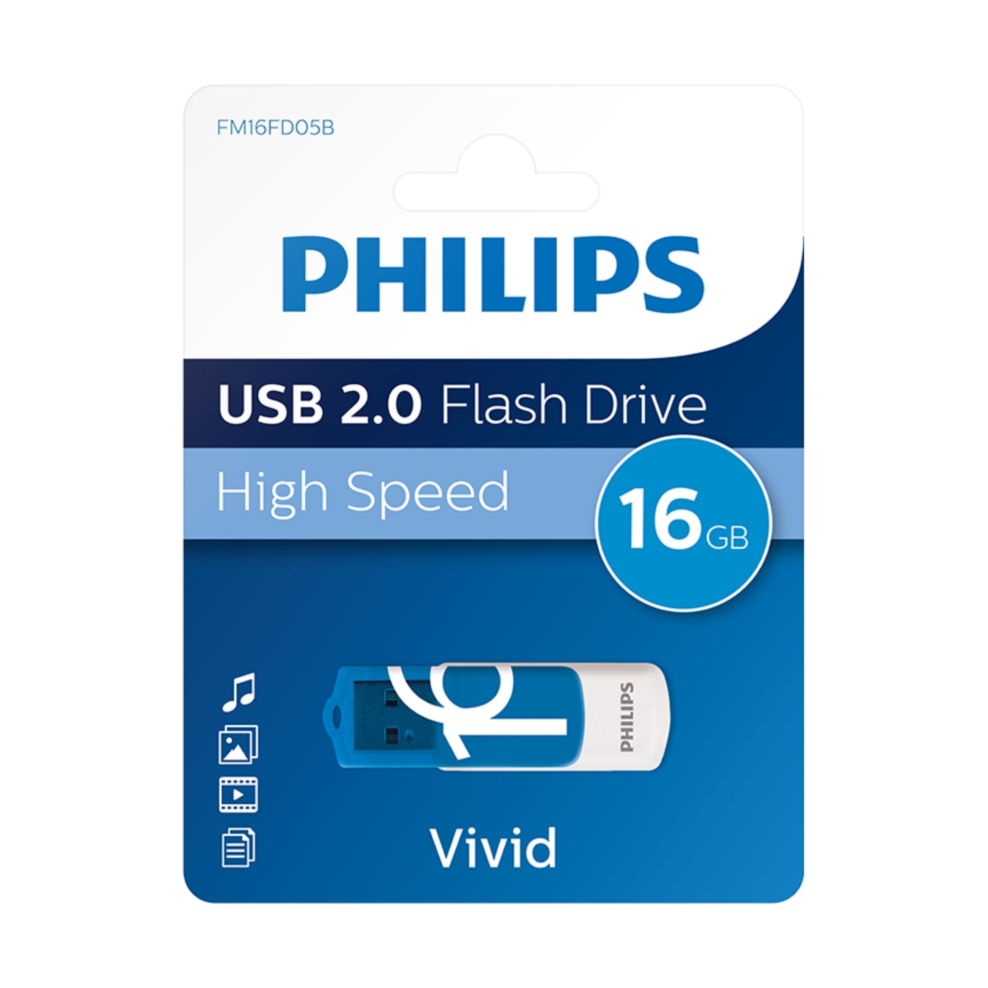Philips Vivid 16GB USB Bellek Görsel 1