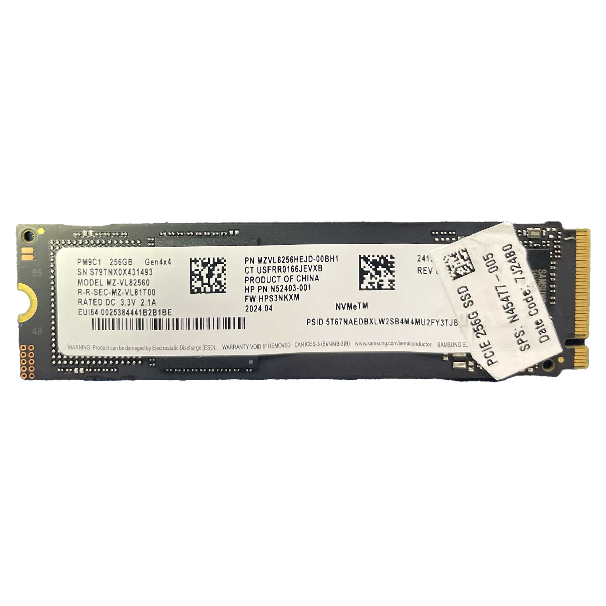 Samsung PM9C1 256GB NVMe SSD